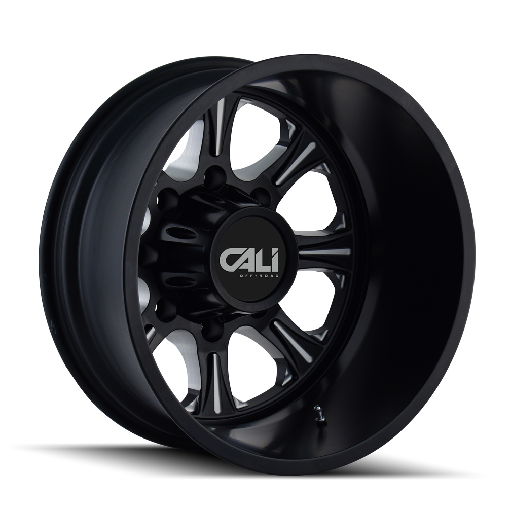 CALI OFF-ROAD BRUTAL Wheels Rear Black/Milled Spokes