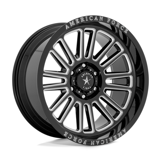 American Force Cast Ac003 Weapon 22x10 22x10 -18 Offset In Gloss Black Milled