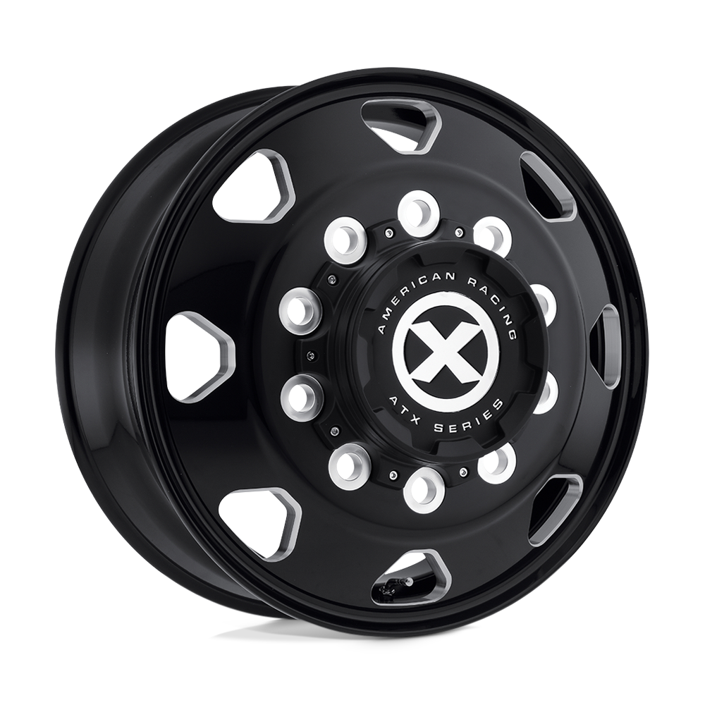 Atx Ao401 Octane 24.5x8.25 24.5x8.25 144 Offset In Satin Black Milled - Front