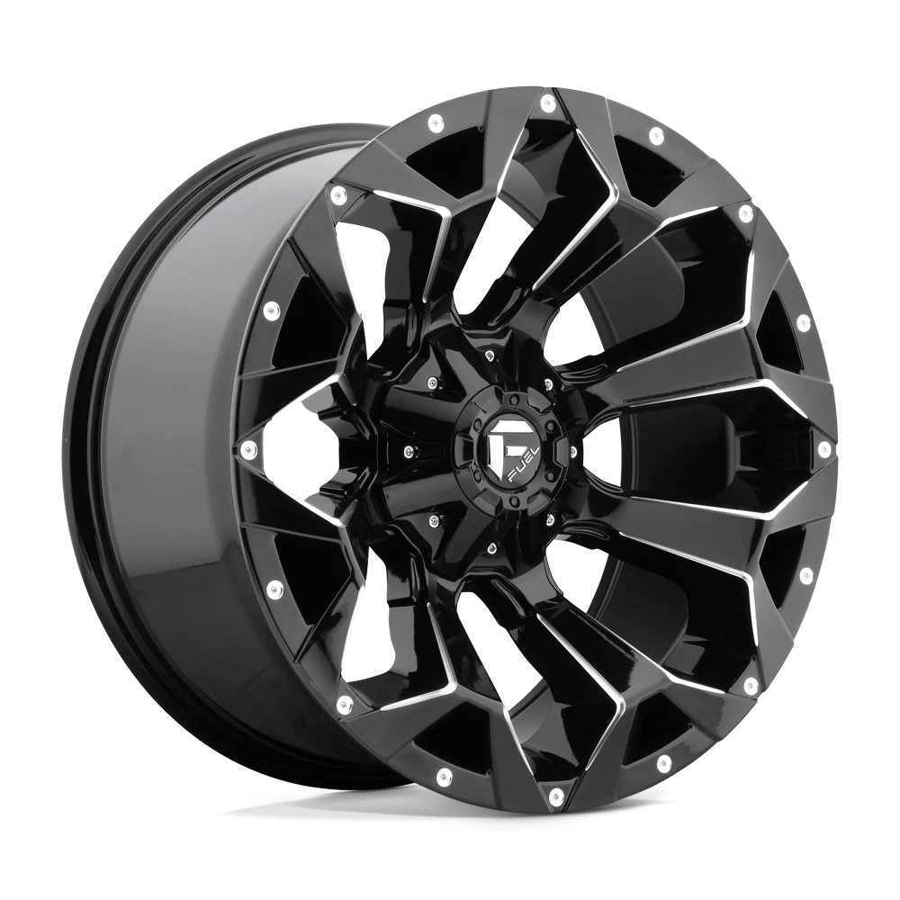 Fuel D576 Assault Wheels in Gloss Black Milled Finish