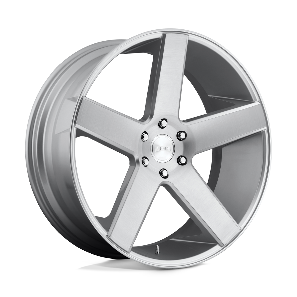 Dub 1pc S218 Baller 26x10 26x10 26 Offset In Gloss Silver Brushed