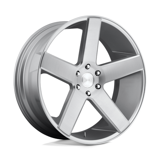 Dub 1pc S218 Baller 26x10 26x10 26 Offset In Gloss Silver Brushed