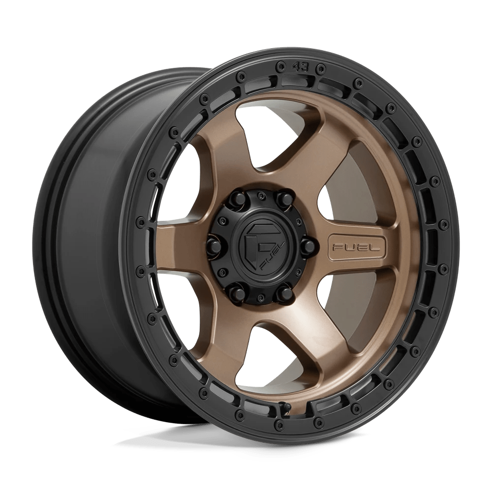 Fuel D751 Block Wheels in Matte Bronze W/ Black Ring Finish