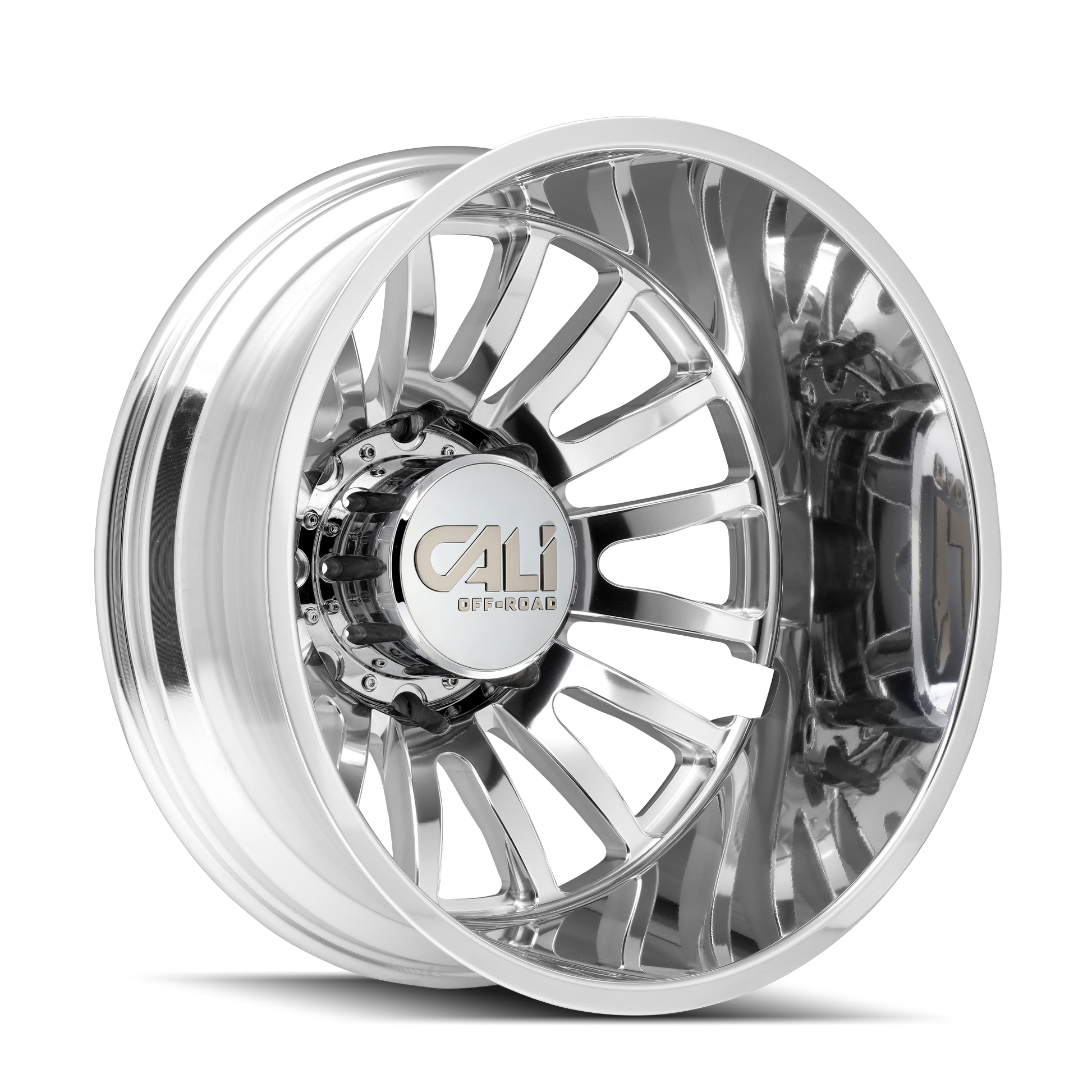 CALI OFF-ROAD SUMMIT DUALLY Wheels Polished/Milled Spokes