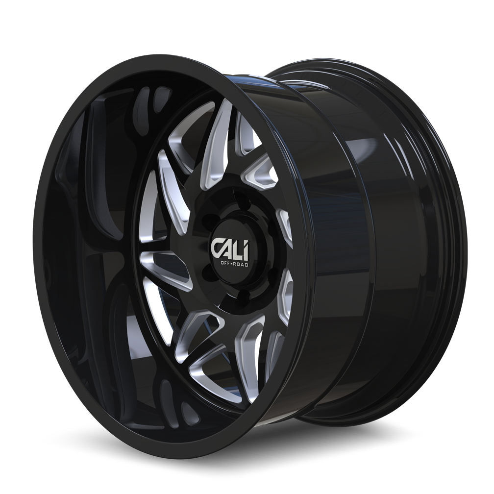 CALI OFF-ROAD GEMINI Wheels Gloss Black/Milled Spokes