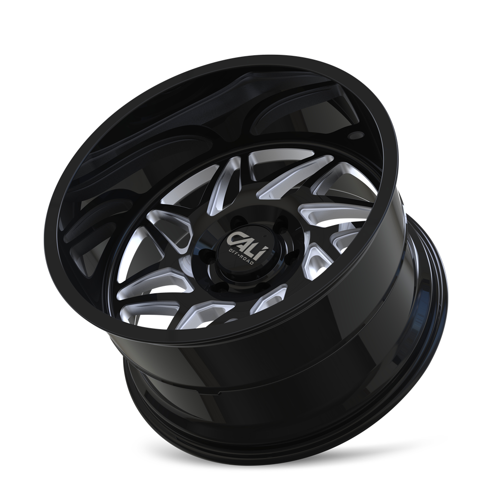 CALI OFF-ROAD GEMINI Wheels Gloss Black/Milled Spokes