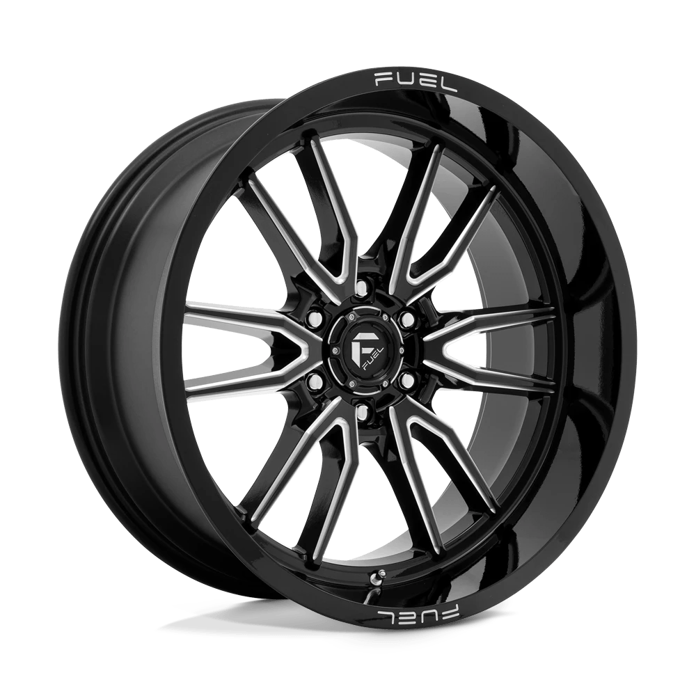 Fuel D761 Clash Wheels in Gloss Black Milled Finish