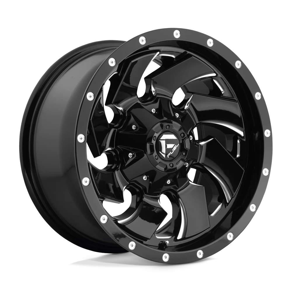 Fuel D574 Cleaver Wheels in Gloss Black Milled Finish