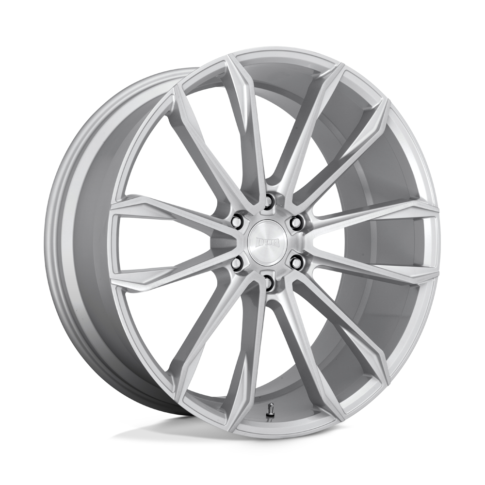 Dub 1pc S248 Clout 24x10 24x10 30 Offset In Gloss Silver Brushed