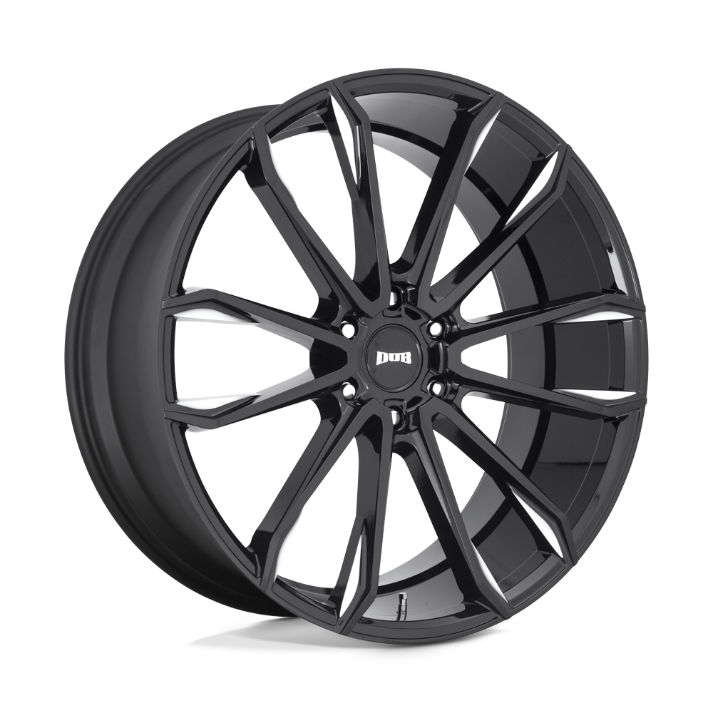 Dub 1pc S252 Clout 24x10 24x10 30 Offset In Gloss Black Milled