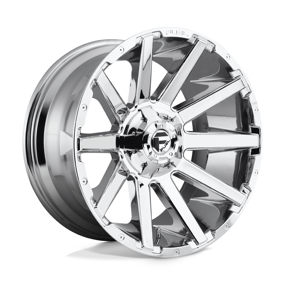 Fuel 1pc D614 Contra 22x12 22x12 -43 Offset In Chrome Plated