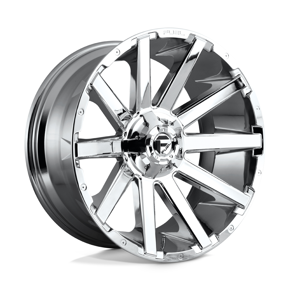 Fuel 1pc D614 Contra 22x10 22x10 -18 Offset In Chrome Plated