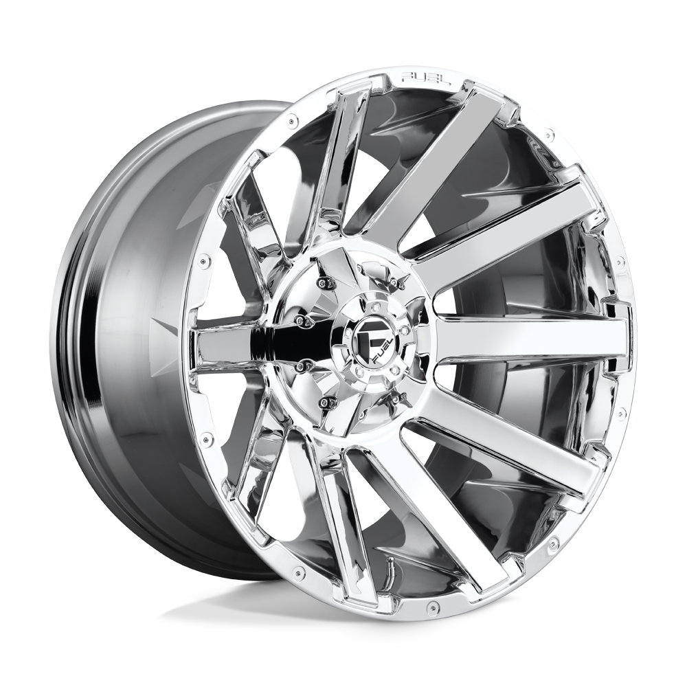 Fuel 1pc D614 Contra 22x12 22x12 -44 Offset In Chrome Plated