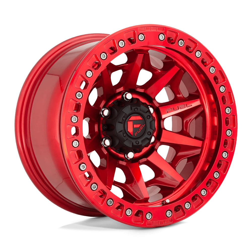 Fuel D113 Covert Beadlock Wheels in Candy Red Finish