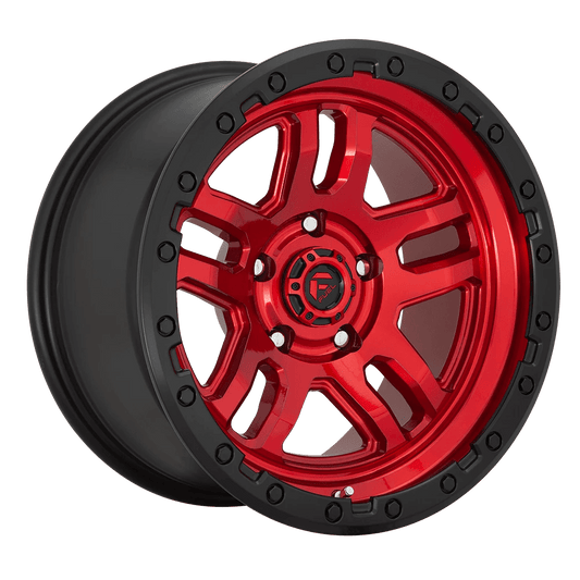 Fuel D732 Ammo Wheels in Candy Red Black Bead Ring Finish