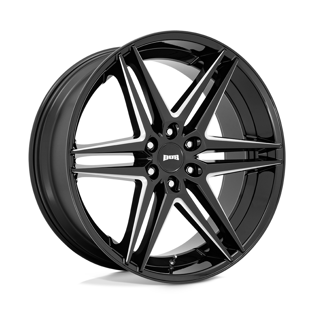 Dub 1pc S267 Dirty Dog 26x10 26x10 30 Offset In Glossy Black Milled