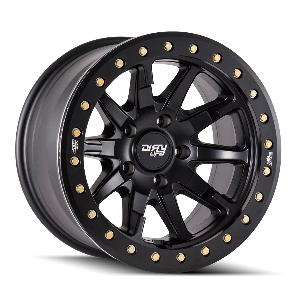 DIRTY LIFE DT-2 Wheels Matte Black W/Simulated Ring