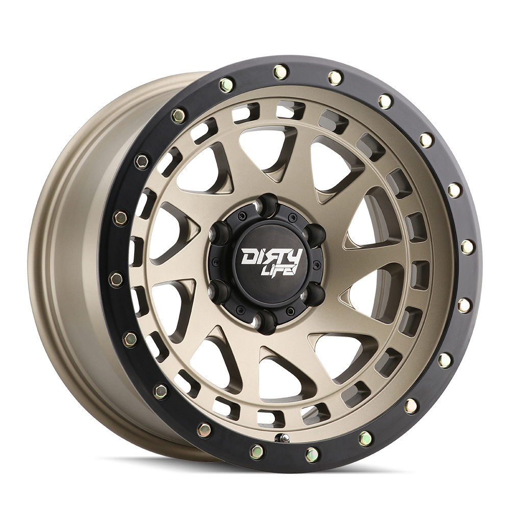 DIRTY LIFE ENIGMA PRO Wheels Satin Gold W/Simulated Ring