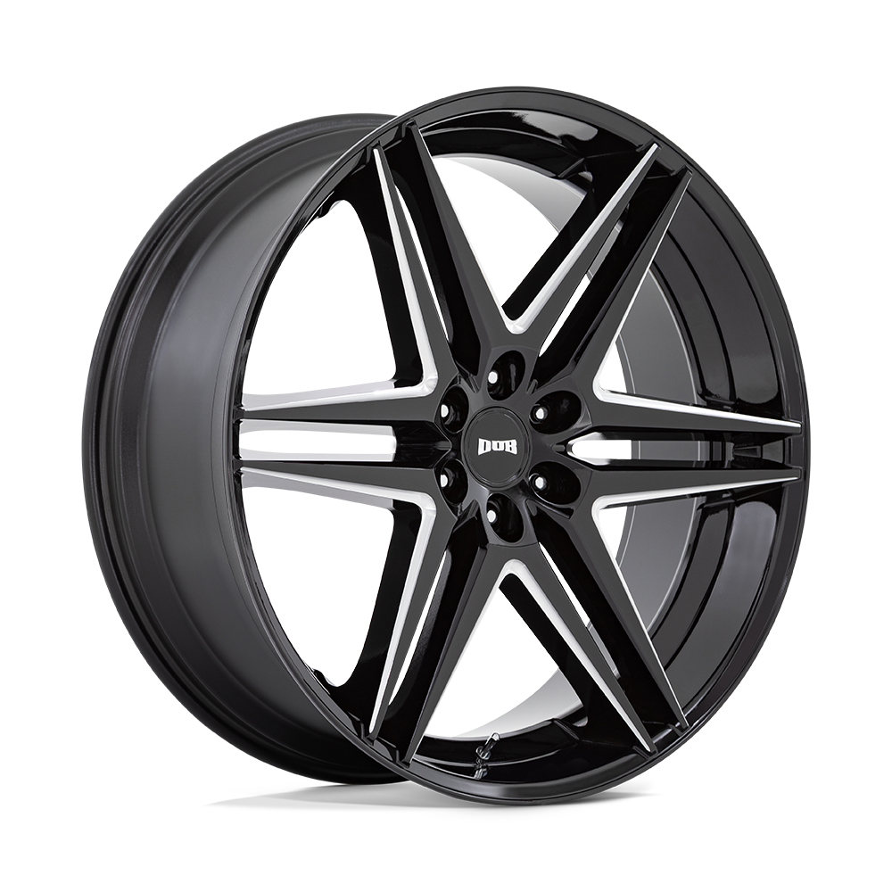 Dub 1pc S267 Dirty Dog 26x10 26x10 25 Offset In Glossy Black Milled