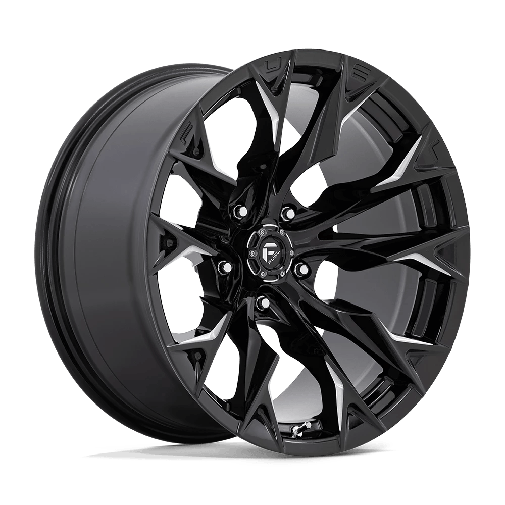 Fuel D803 Flame Wheels in Gloss Black Milled Finish