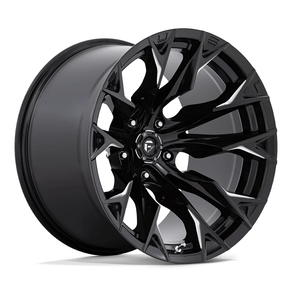 Fuel D803 Flame Wheels in Gloss Black Milled Finish