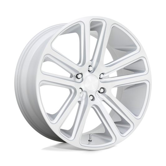 Dub 1pc S257 Flex 26x10 26x10 25 Offset In Gloss Silver Brushed Face