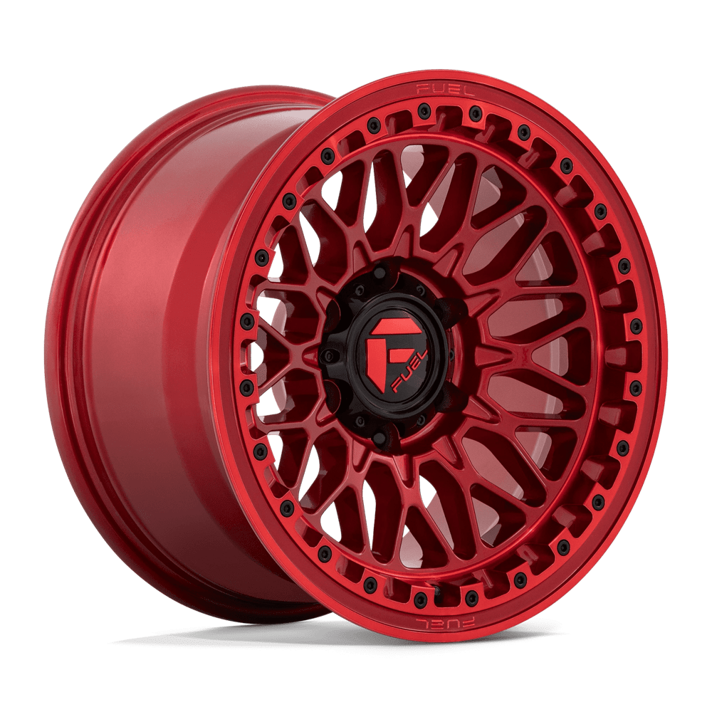 Fuel D758 Trigger Wheels in Candy Red Finish