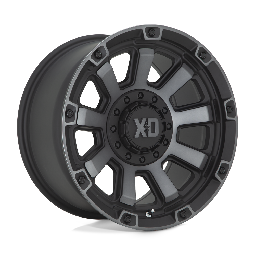 Xd Xd852 Gauntlet 17x9 17x9 0 Offset In Satin Black W/ Gray Tint