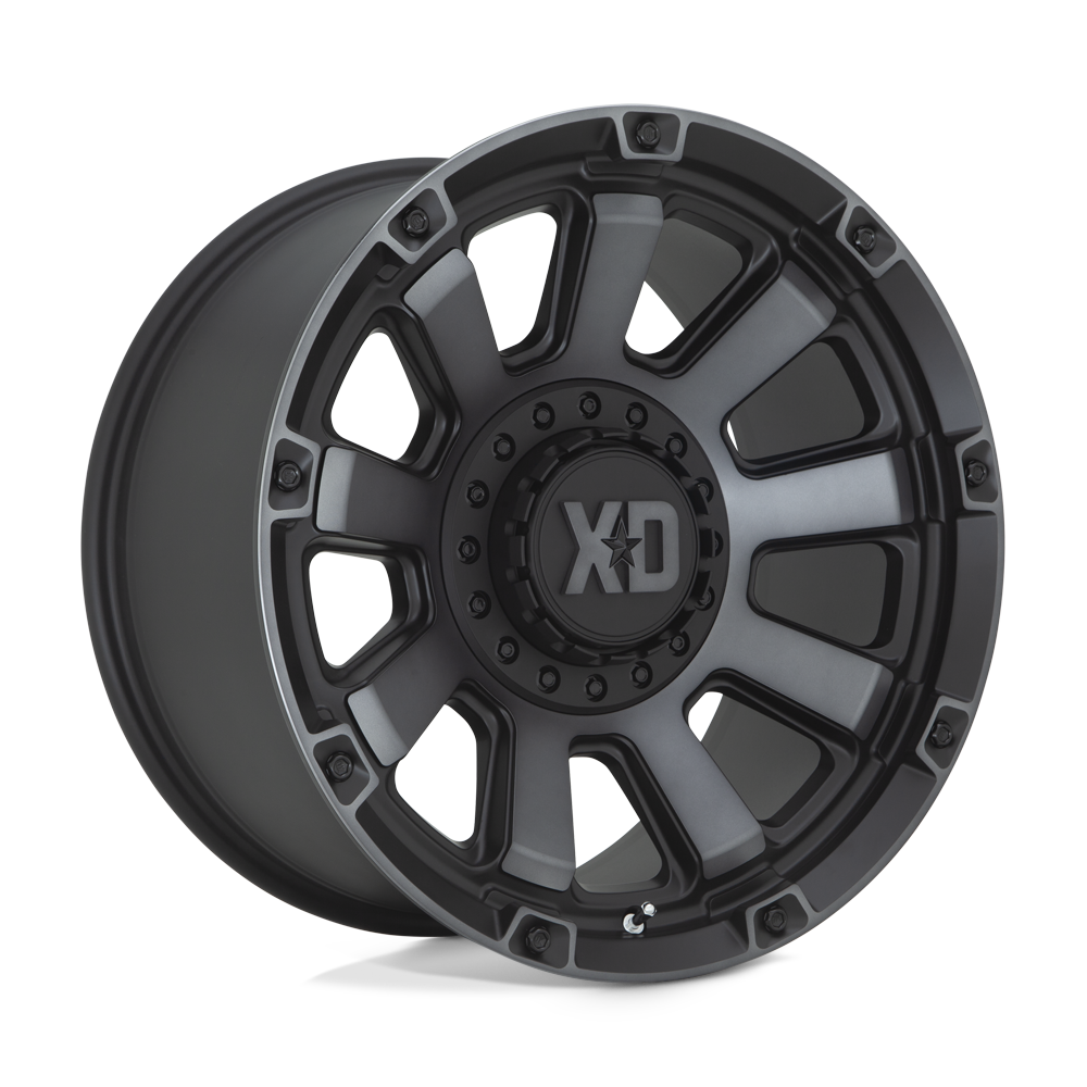 Xd Xd852 Gauntlet 20x10 20x10 -18 Offset In Satin Black W/ Gray Tint