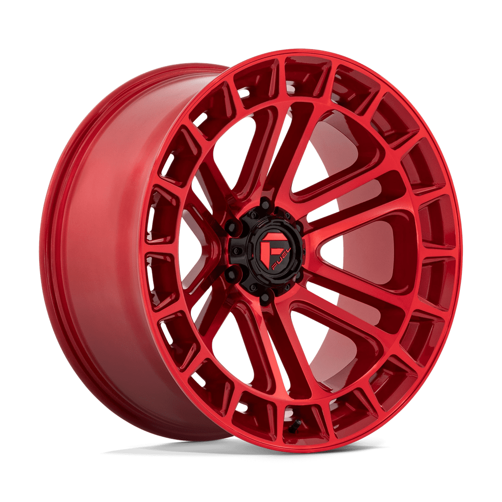 Fuel D719 Heater Wheels in Candy Red Machined Finish