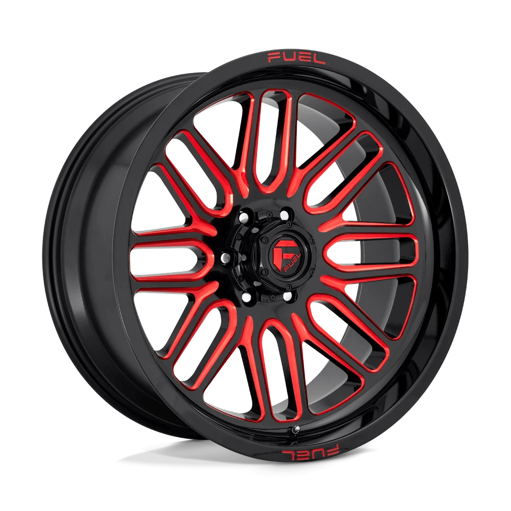 Fuel D663 Ignite Wheels in Gloss Black Red Tinted Clear Finish