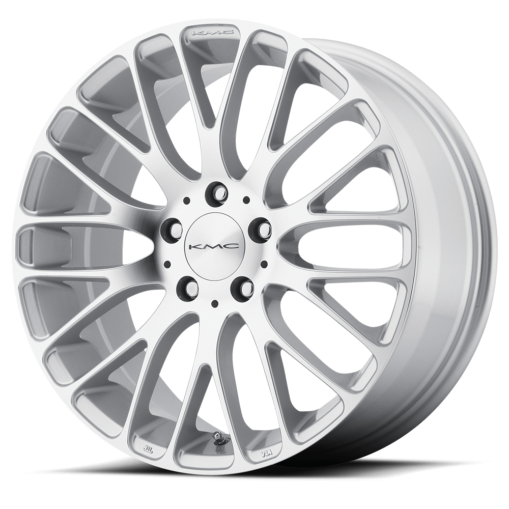 Kmc Km693 Maze 17x7 17x7 45 Offset In Silver W Machined Face