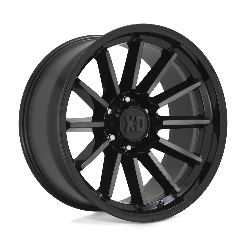 Xd Xd855 Luxe 17x9 17x9 18 Offset In Gloss Black Machined W/ Gray Tint