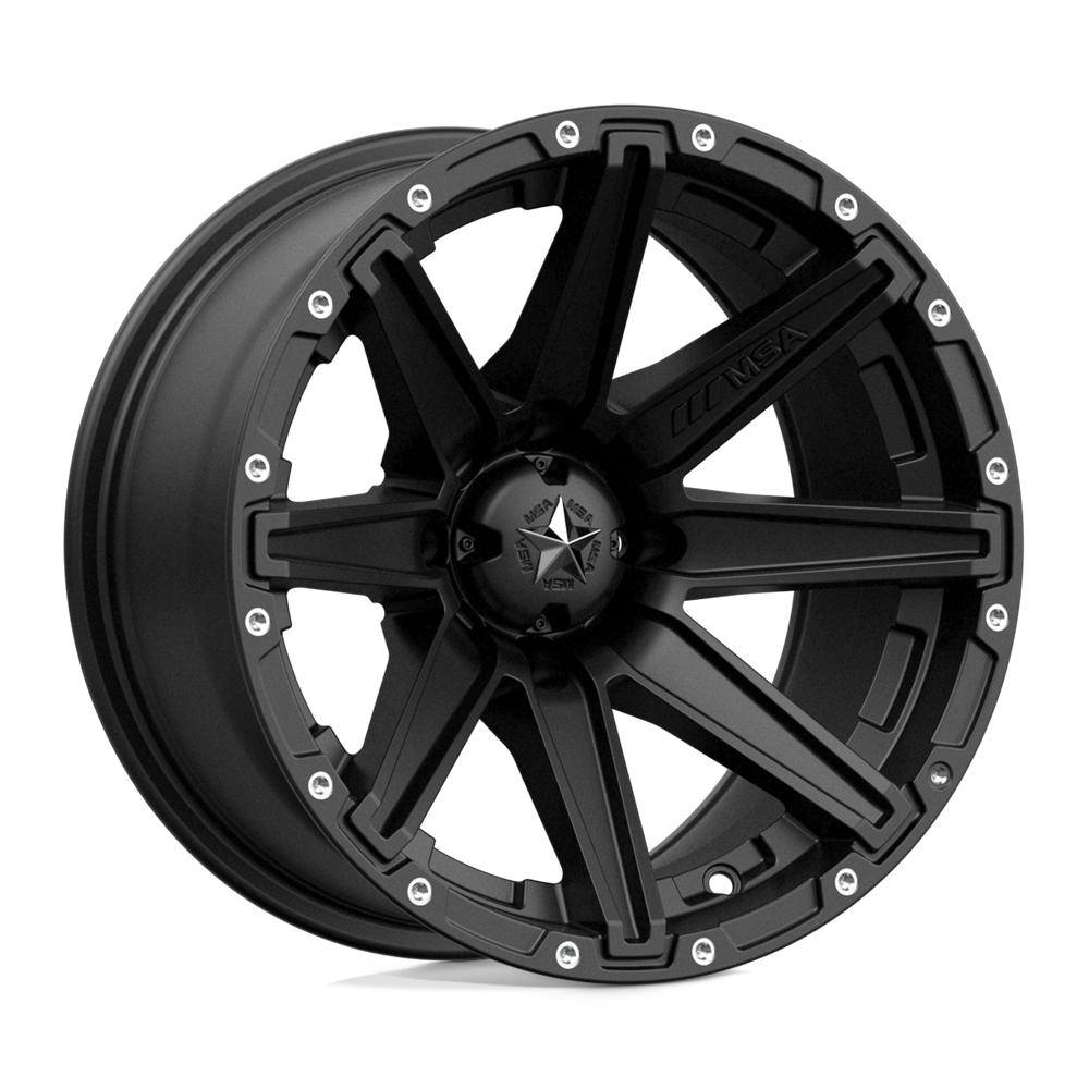 Msa Offroad Wheels M33 Clutch 14x7 14x7 -47 Offset In Satin Black