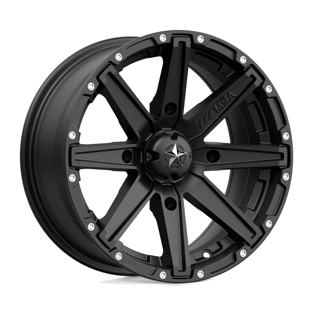 Msa Offroad Wheels M33 Clutch 15x7 15x7 10 Offset In Satin Black