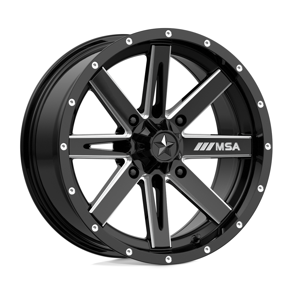 Msa Offroad Wheels M41 Boxer 16x7 16x7 10 Offset In Gloss Black Milled