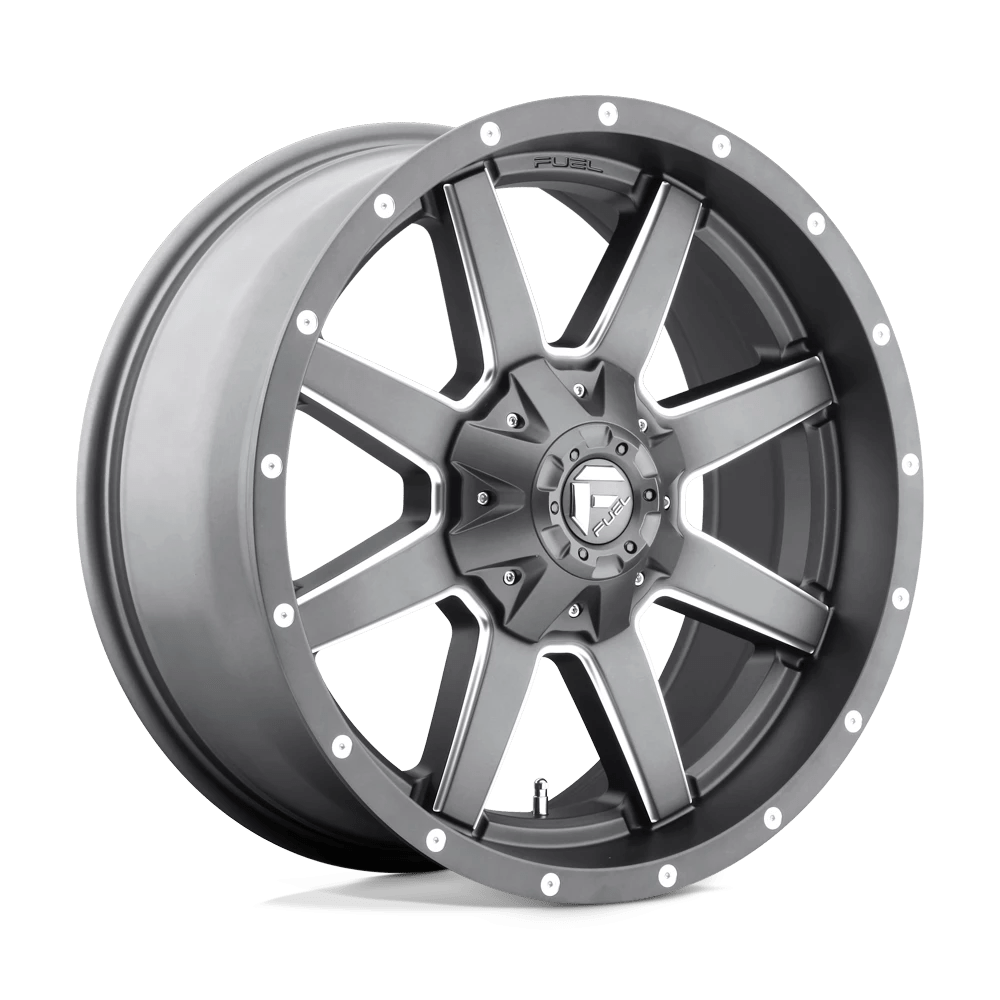 Fuel D542 Maverick Wheels in Matte Gun Metal Milled Finish