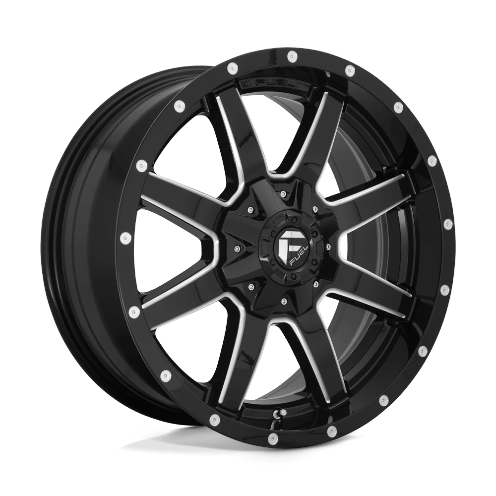 Fuel D610 Maverick Wheels in Gloss Black Milled Finish