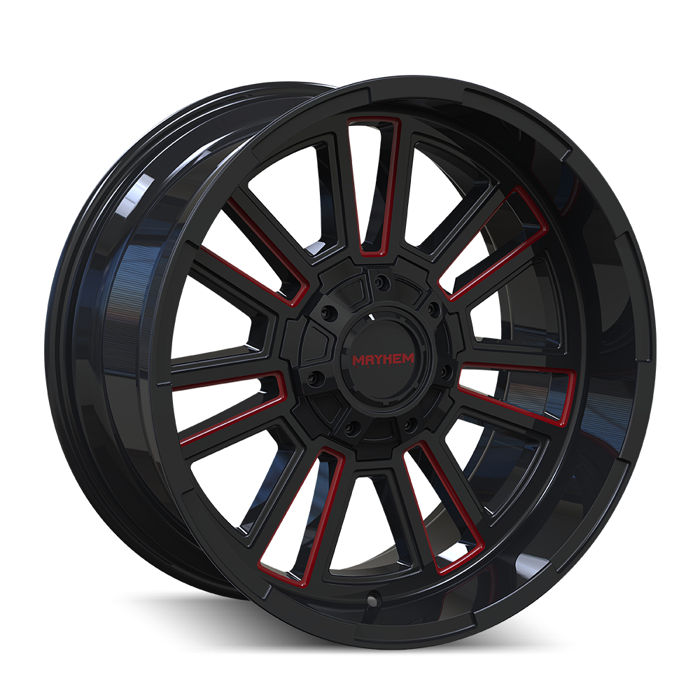 MAYHEM APOLLO Wheels Black W/Prism Red