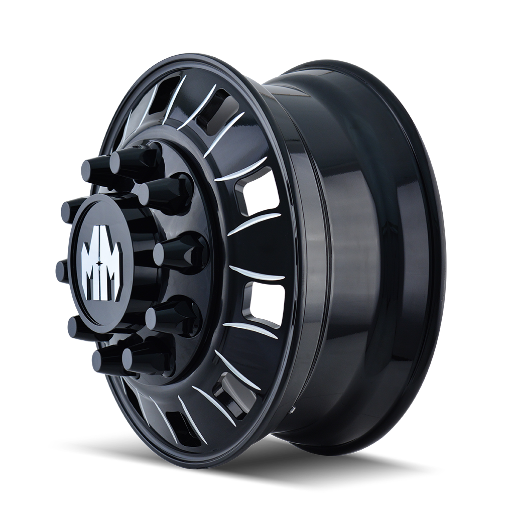 MAYHEM BIGRIG Wheels Front Black/Milled Spokes