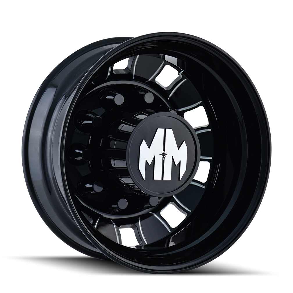 MAYHEM BIGRIG Wheels Rear Black/Milled Spokes