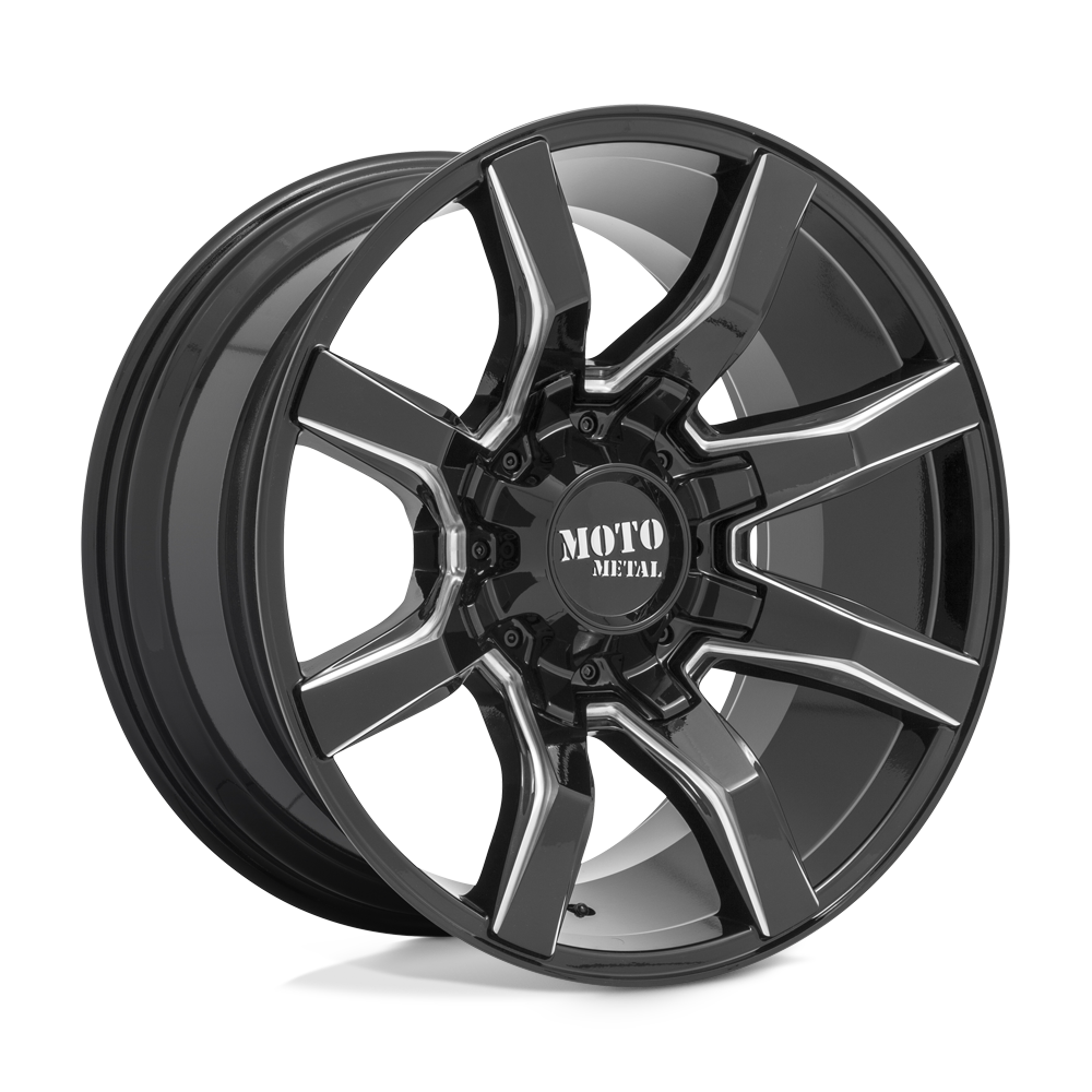 Moto Metal Mo804 Spider 20x9 20x9 18 Offset In Gloss Black Milled