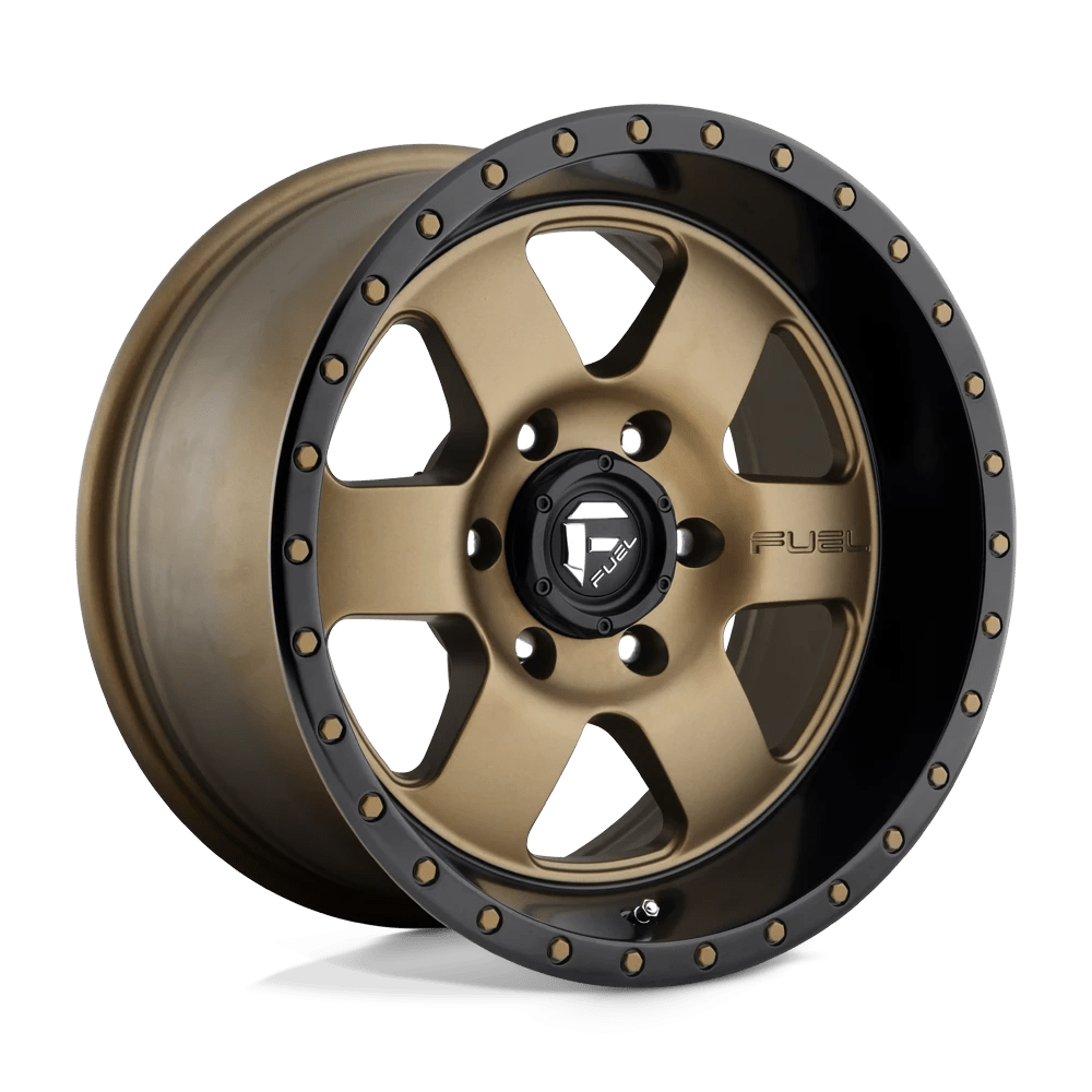 Fuel D617 Podium Wheels in Matte Bronze Black Bead Ring Finish
