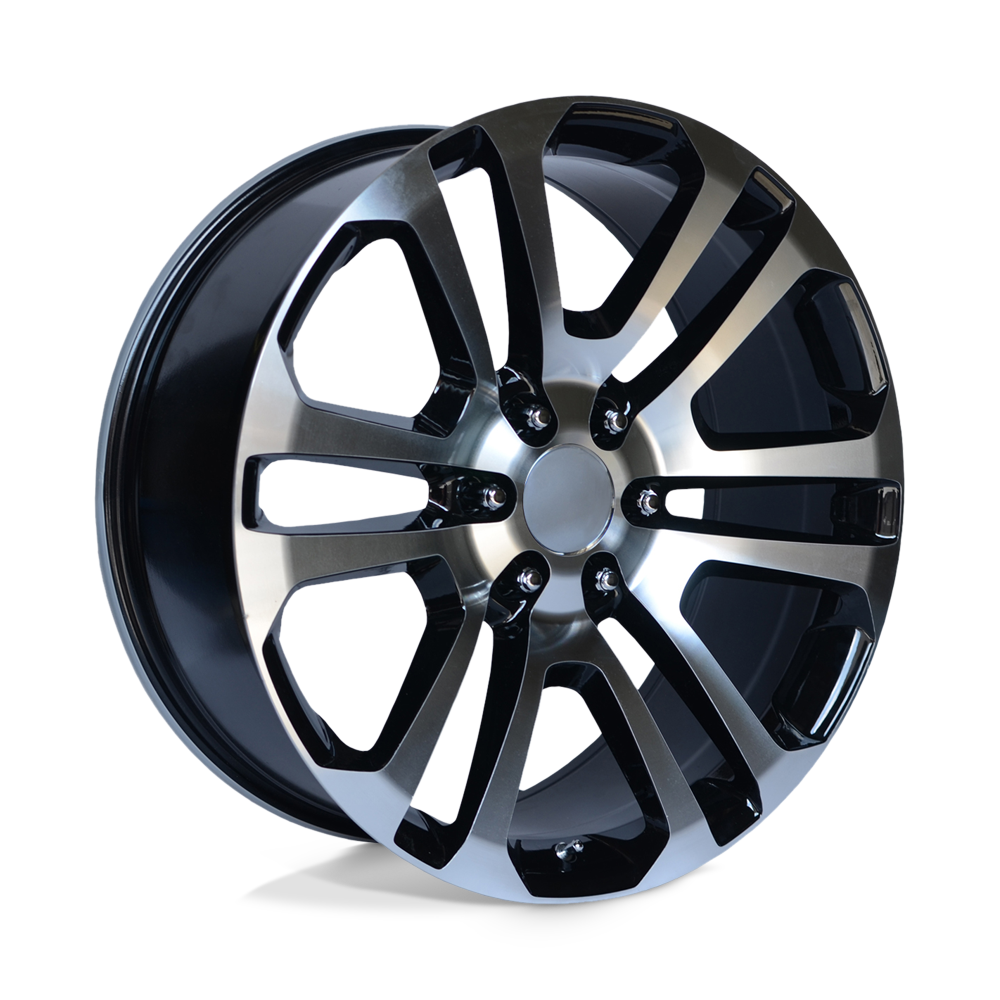 Performance Replicas Pr158 20x9 20x9 24 Offset In Gloss Black W/ Machined Face