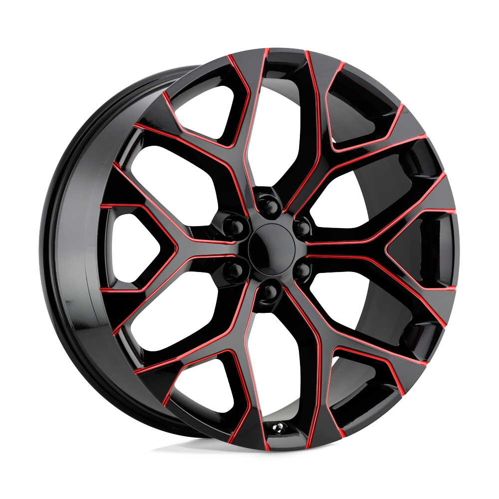 Performance Replicas Pr176 20x9 20x9 24 Offset In Gloss Black Red Milled