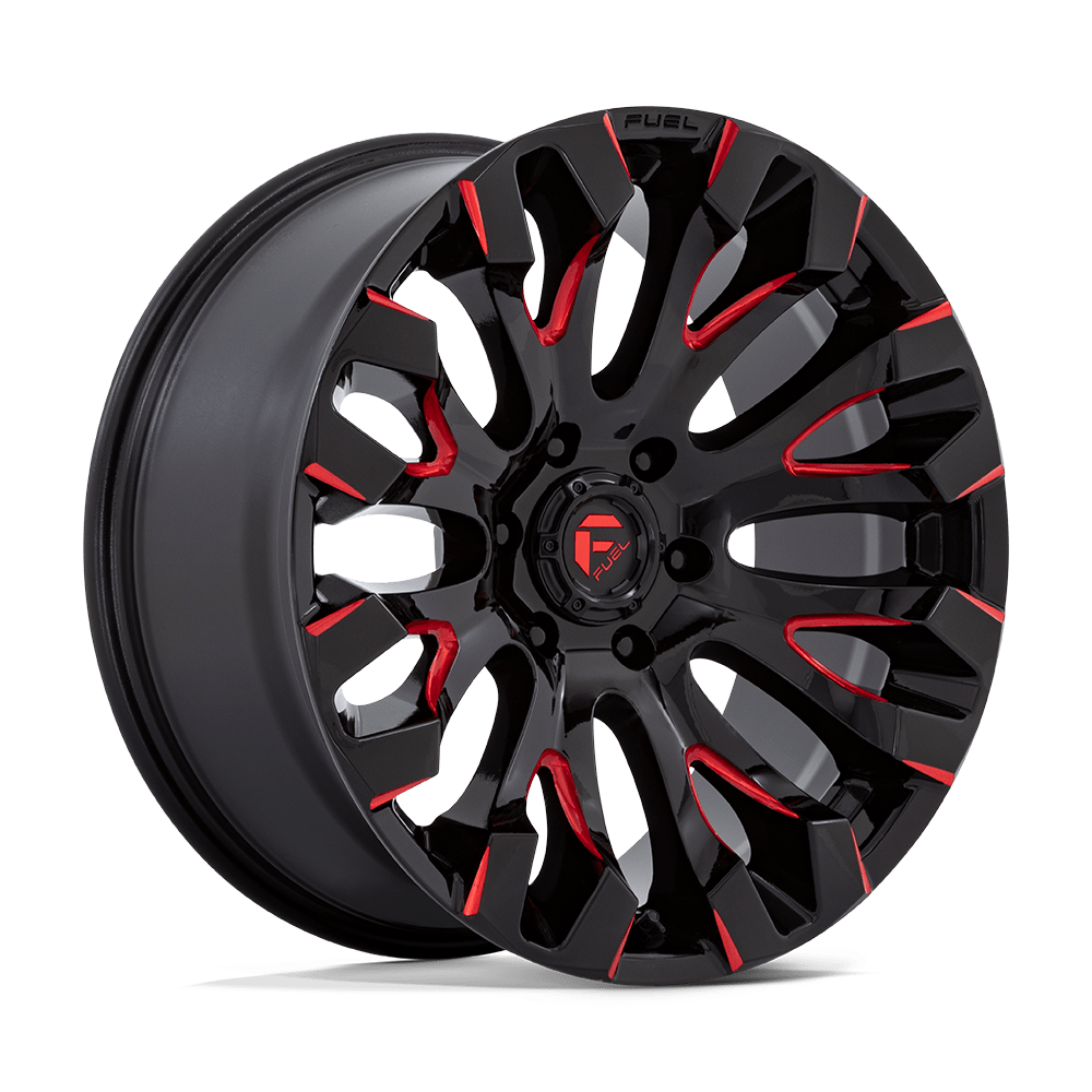 Fuel 1pc D829 Quake 20x9 20x9 1 Offset In Gloss Black Milled Red Tint