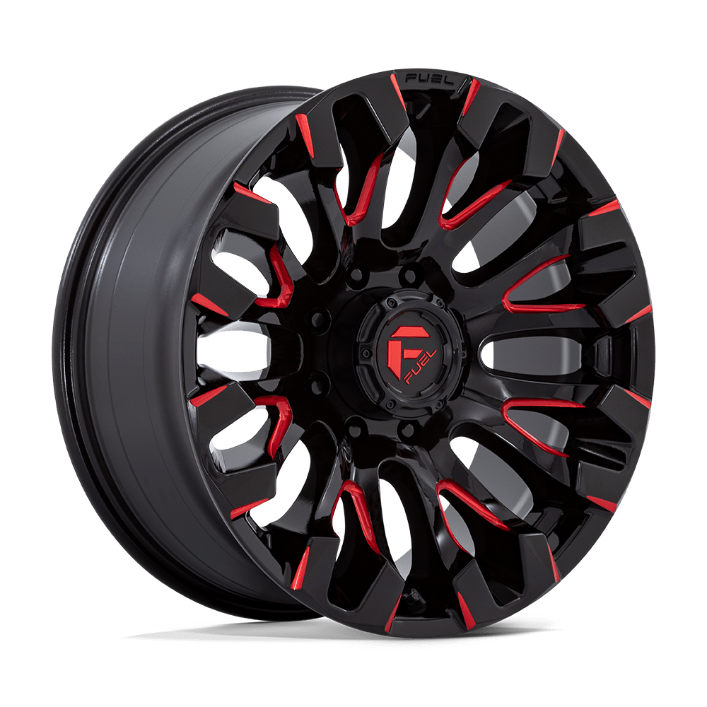 Fuel 1pc D829 Quake 20x9 20x9 1 Offset In Gloss Black Milled Red Tint