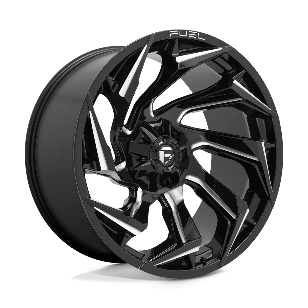 Fuel D753 Reaction Wheels in Gloss Black Milled Finish