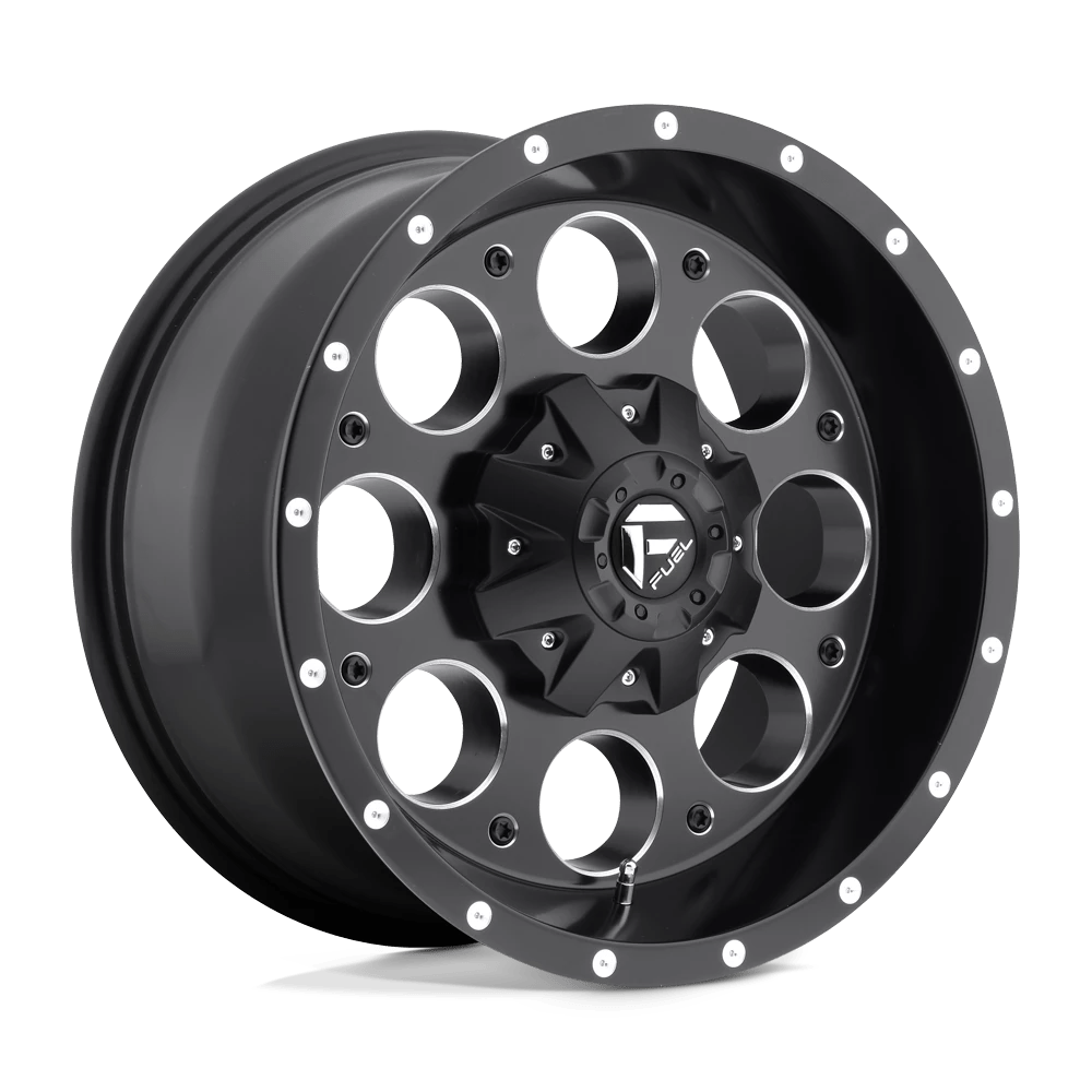 Fuel D525 Revolver Wheels in Matte Black Milled Finish