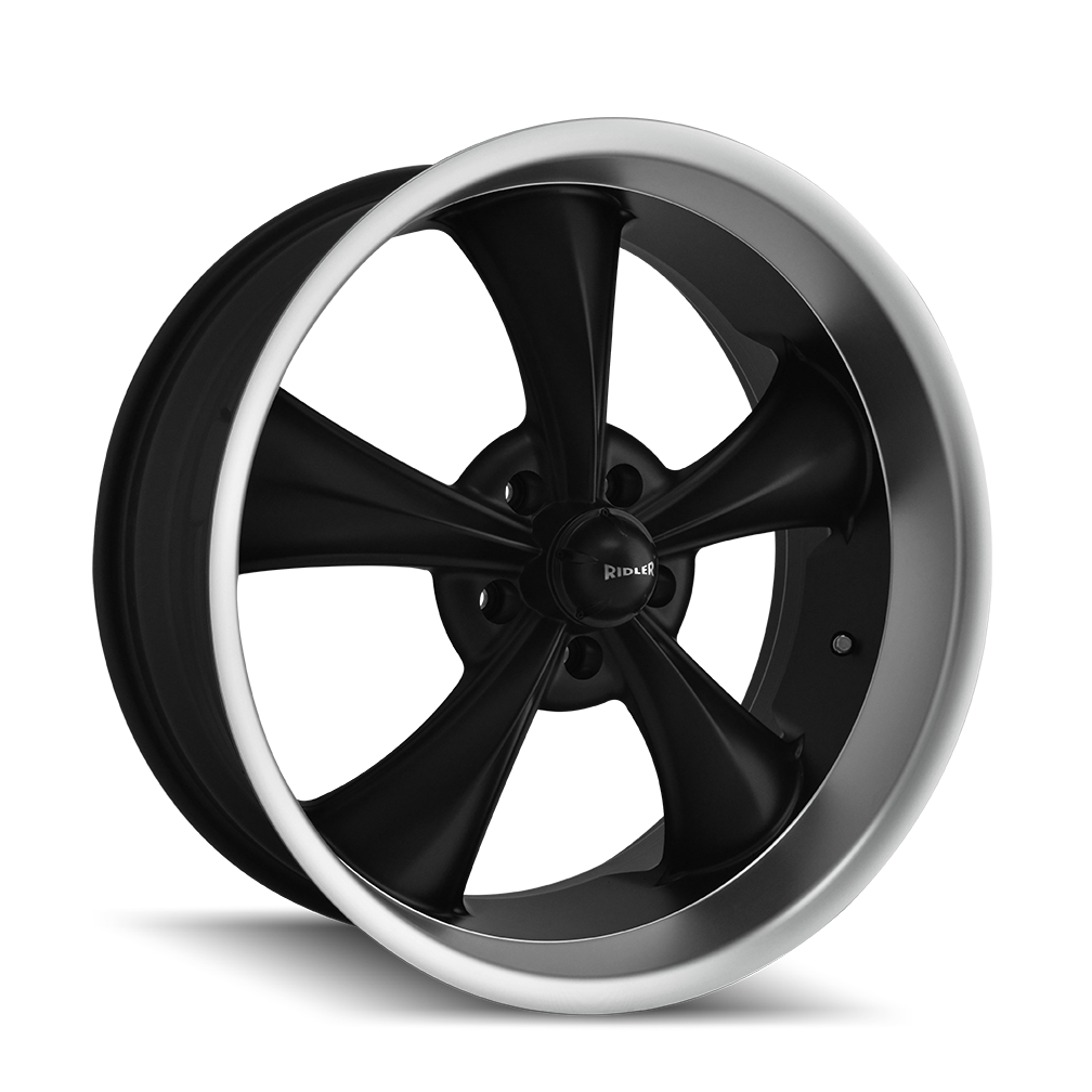 RIDLER 695 Wheels Matte Black/Machined Lip